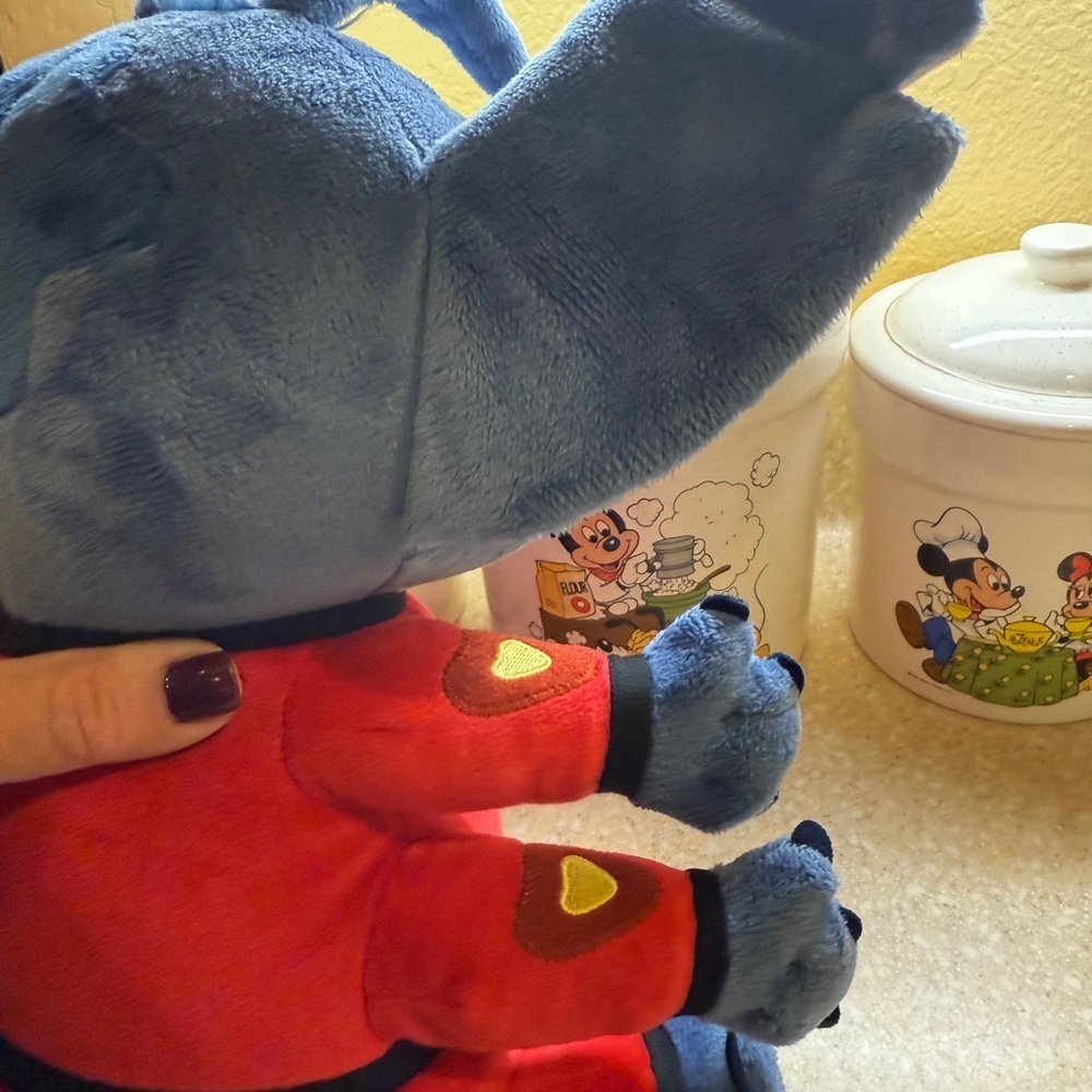 Disney Blue and Red Stitch Plush Toy space alien - Picture 6 of 16